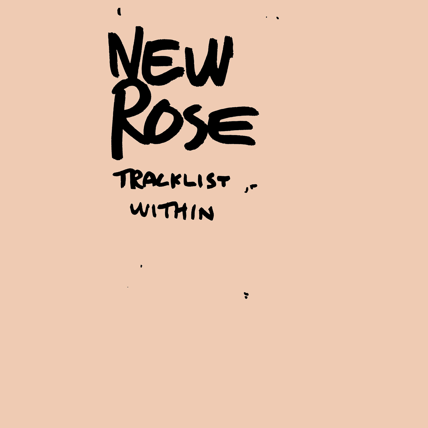 new rose - tracklist within cover